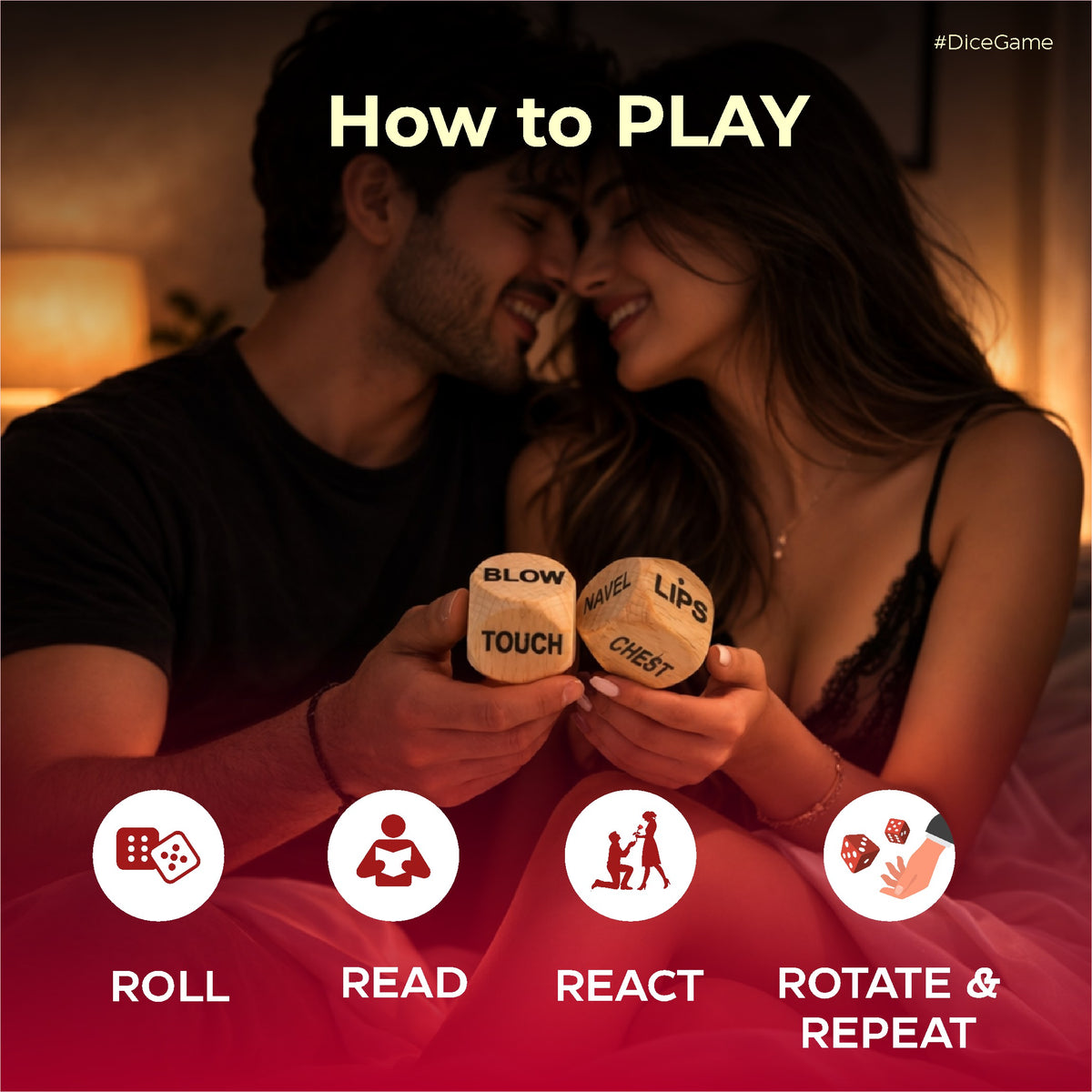 How to play the DateBox Play Collection couple game with Tease Deck and couple dice